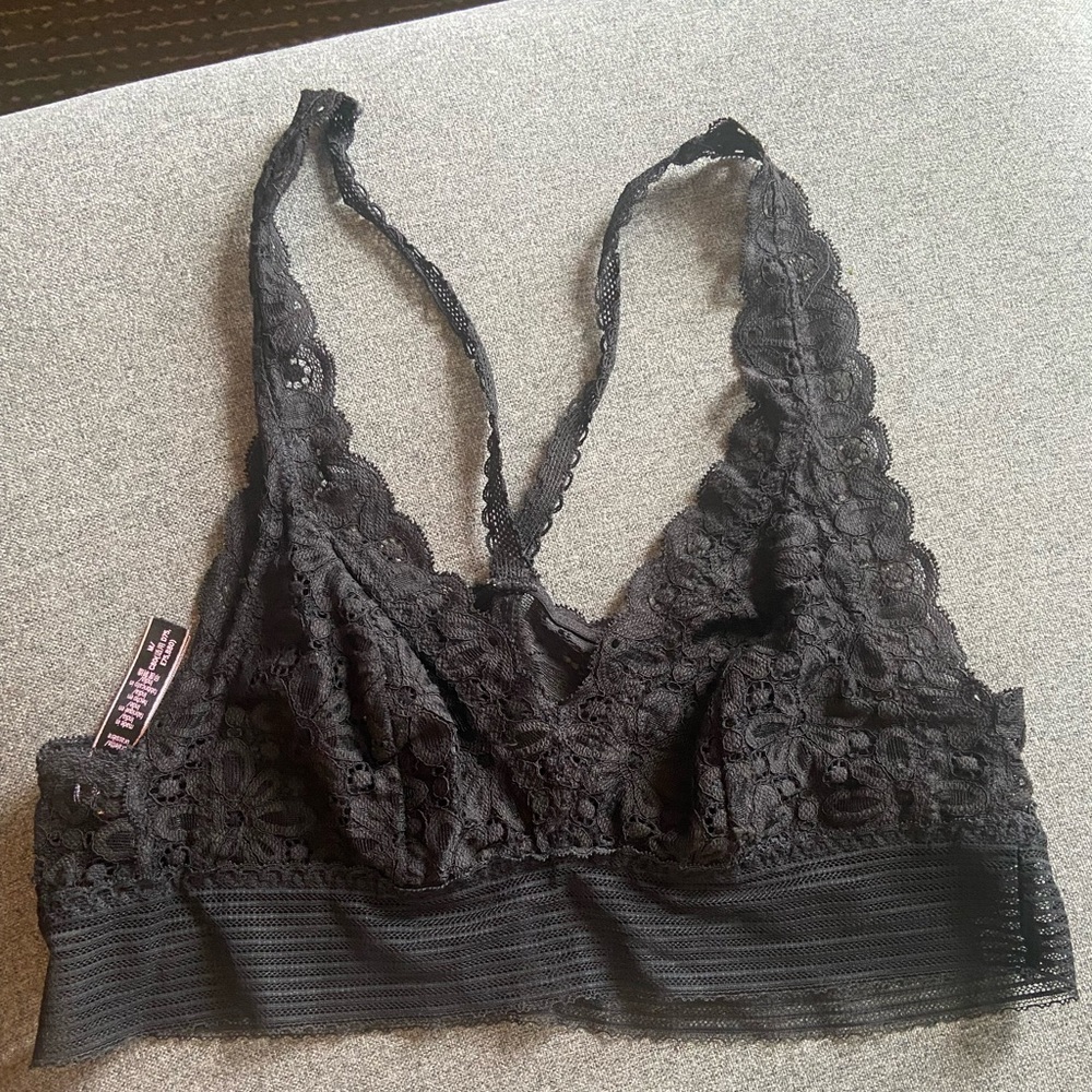 Victoria’s Secret racerback bralette; size medium